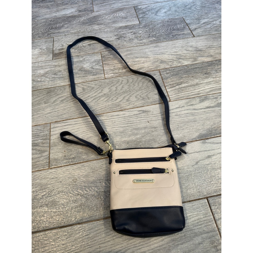 Stone Mountain USA Crossbody Bag Small Leather Purse Hobo Wristlet Clutch Bonded